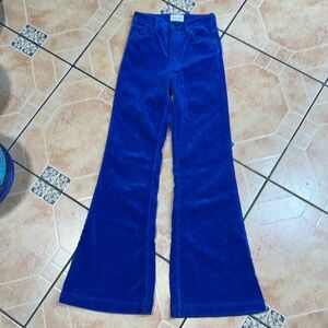 ROLLA'S Blue Corduroy Flare Jeans